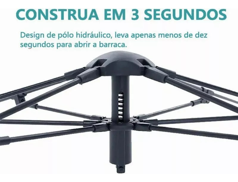 Barraca Camping Automática 2-3 Pessoas Acampamento Barraca Para Acampar, 210*160*100cm Tecido Oxford