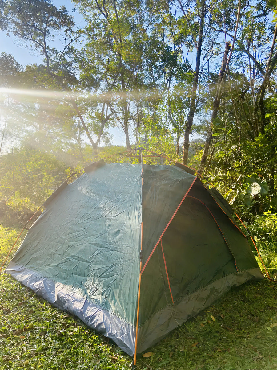 Barraca Camping Automática 2-3 Pessoas Acampamento Barraca Para Acampar, 210*160*100cm Tecido Oxford