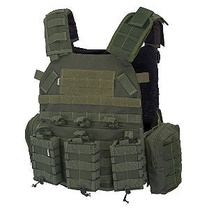 Colete Tático Plate Carrier Verde Oliva WWART SHOOTER