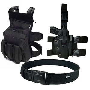 Kit Tático Operacional 3: Coldre Robocop + Bornal Tático Modular + Cinto NA