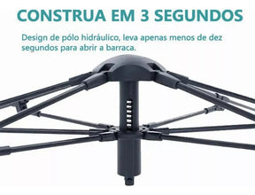 Barraca Camping Automática 2-3 Pessoas Acampamento Barraca Para Acampar, 210*160*100cm Tecido Oxford