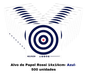 500 Alvos Rossi Tiro Esportivo Carabina Airsoft 14x14cm