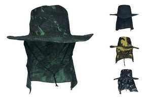 Chapéu Australiano Proteção Pescoço Camping Nuca Pescador