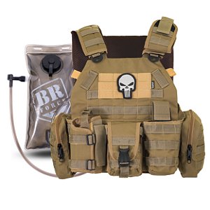 Colete Tático Plate Carrier Verde Oliva WWART SHOOTER