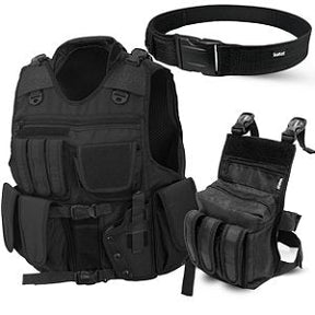 Kit Operacional Colete Swat + Boné Tático + Cinto NA Padrão